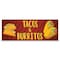Signmission Tacos & Burritos Banner Concession Stand Food Truck Single Sided B-96-30162 - alternate 1